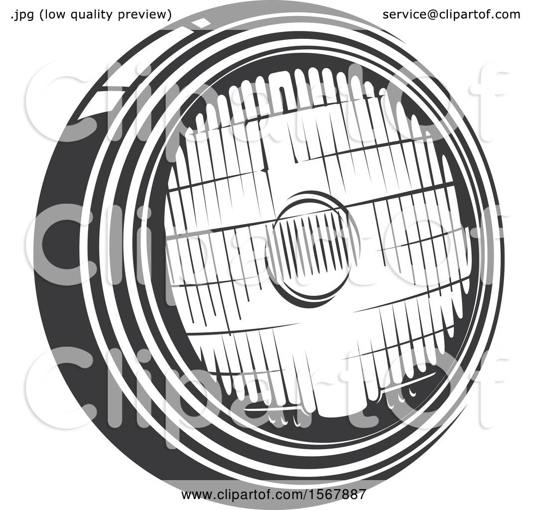 1080x1024 Clipart Of A Car Headlight Automotive Icon