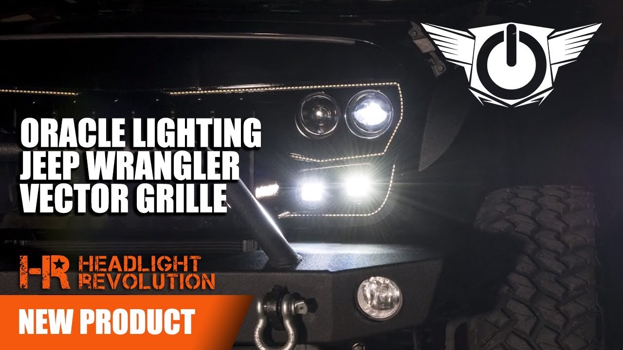 1280x720 Jeep Jk Vector Grille And Led Headlights From Oracle Lighting