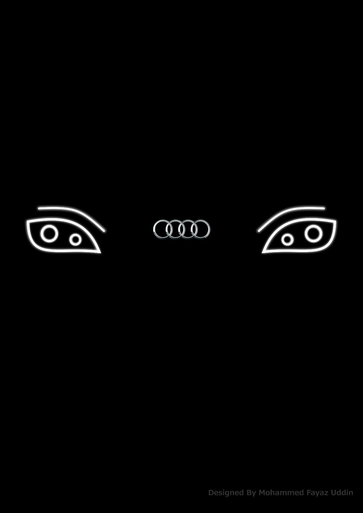 1241x1754 Black Audi Headlight Audi Car Vector Art Graphic Design