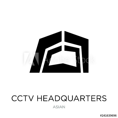500x500 Cctv Headquarters Icon Vector On White Background, Cctv Headquar