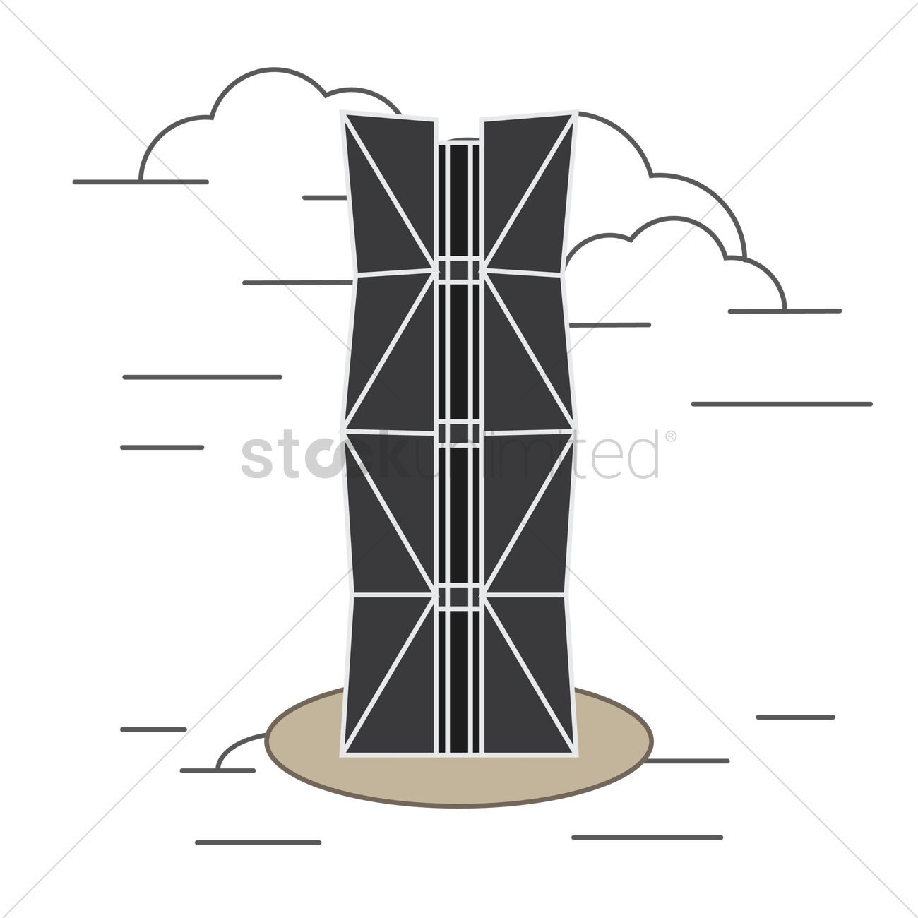 1300x1300 China Steel Corporation Headquarters Vector Image