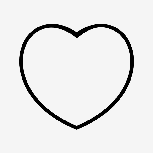 640x640 Vector Heart Icon, Favorite, Heart, Like Png And Vector