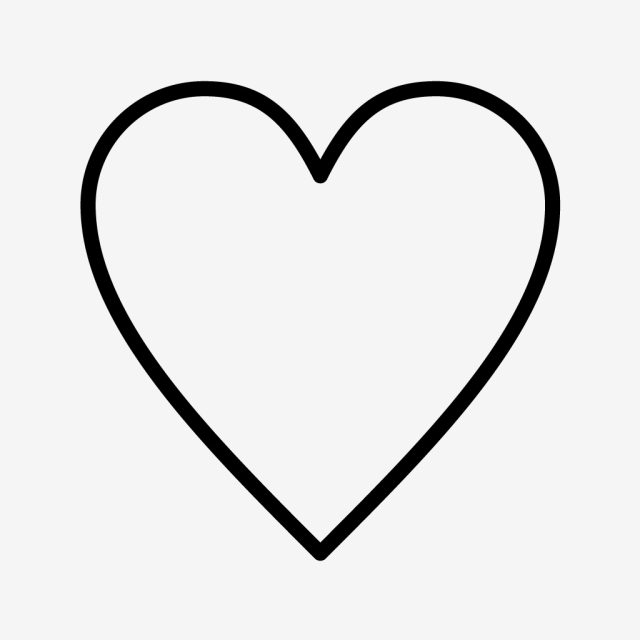 640x640 Vector Heart Icon, Heart, Love, Romantic Icon Png And Vector