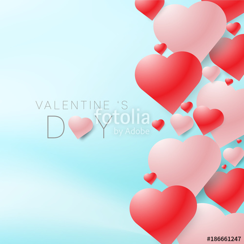 500x500 Valentines Day With Heart Shape Typography Greeting Cards, Posters