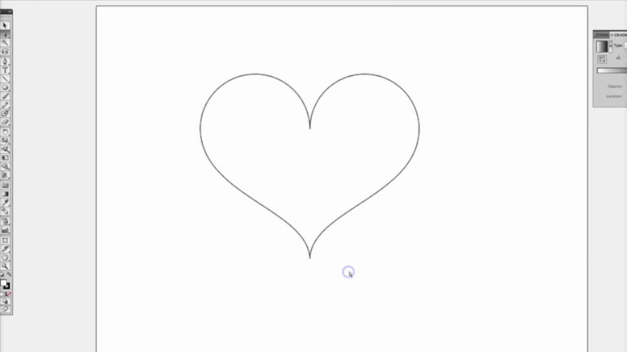 1280x720 Create A Vector Heart On Adobe Illustrator