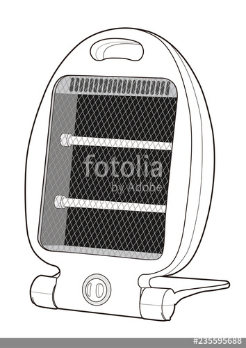 354x500 Electric Heater Vector Template Stock Image And Royalty Free