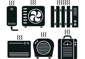 352x247 Colored Heater Icon Set Free Vector Download Cannypic