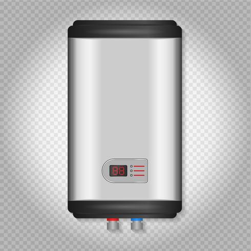 490x490 Electric Water Heater Vector Illustration