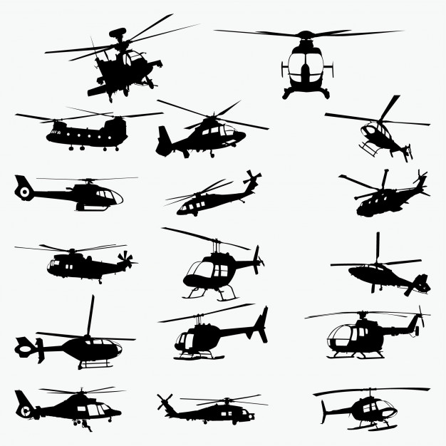 Helicopter Silhouettes Vector Premium Download 626x626 Helicopter Silhouettes Vector Premium Download