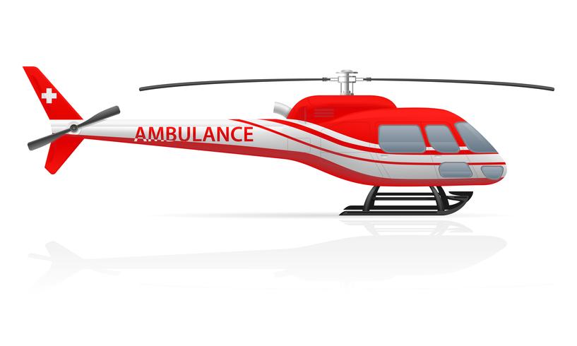 Ambulance Helicopter Vector Illustration 817x490 Ambulance Helicopter Vector Illustration