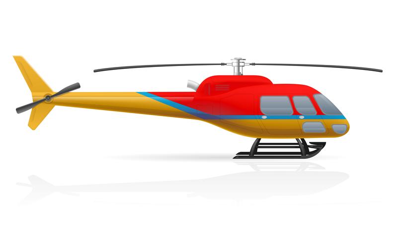 Civilian Passenger Helicopter Vector Illustration 817x490 Civilian Passenger Helicopter Vector Illustration