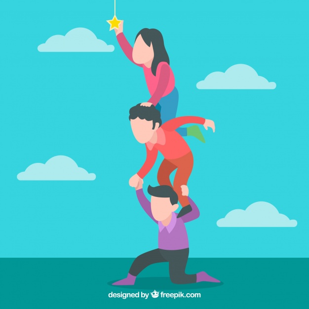 626x626 People Helping Each Other Wiht Flat Design Vector Free Download