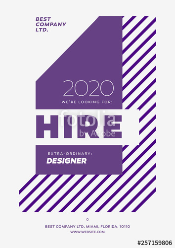 354x500 Hiring Poster, We Are Hiring Advertisement Design Template Social