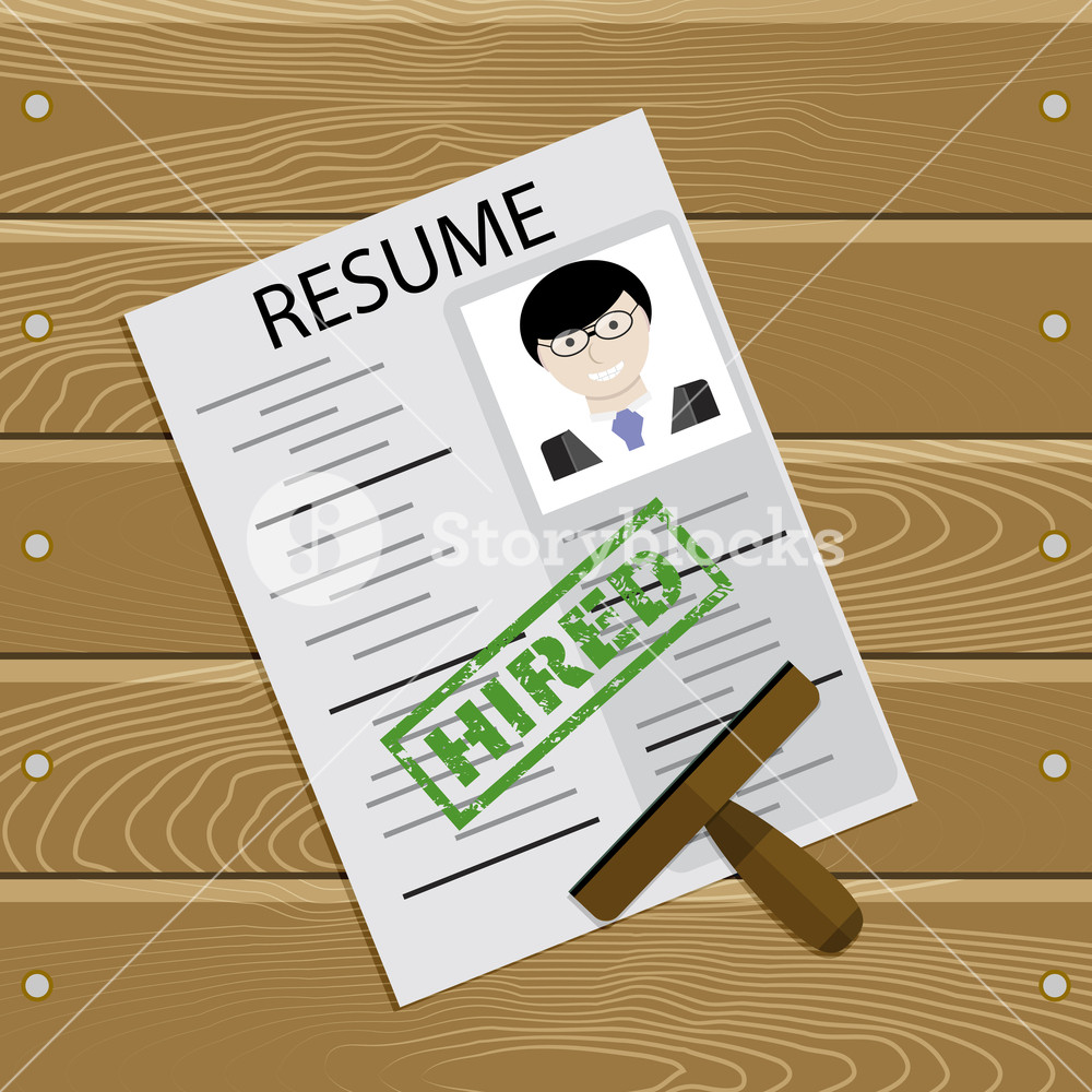 1000x1000 Applicant Hired Vector Hiring Form Resume, Illustration