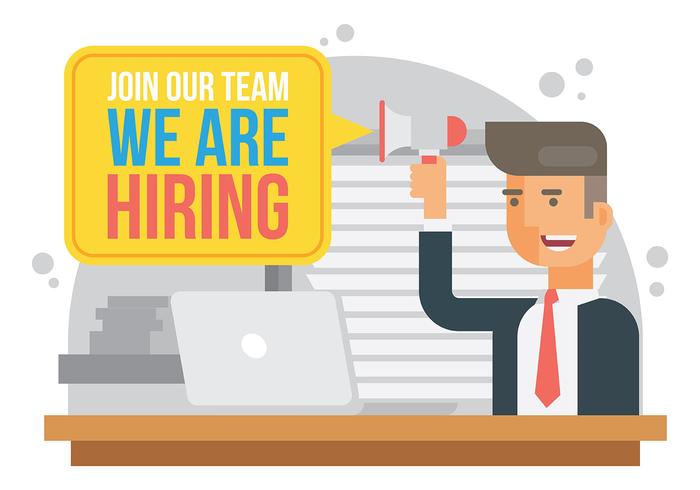 700x490 Now Hiring Vector Illustration