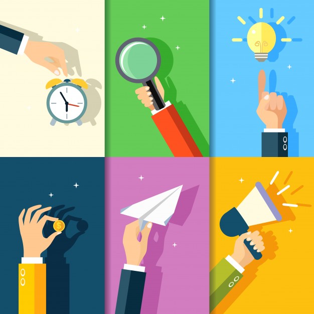 626x626 Business Hands Gestures Design Elements Of Touch Alarm Clock Hold