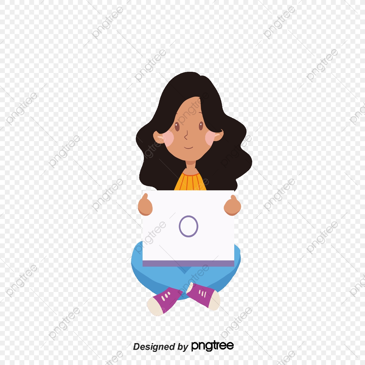 1200x1200 Hold Computer Black Girl, Computer Vector, Black Vector, Girl
