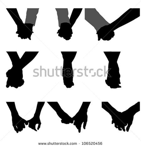 Couples Holding Hands, Vector 450x470 Couples Holding Hands, Vector