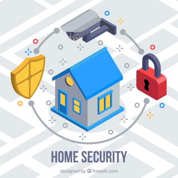 626x626 Home Security Background Vector Free Download