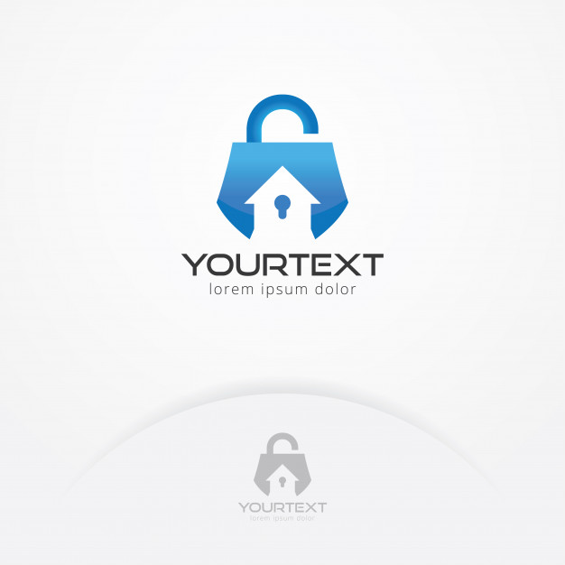 626x626 Home Security System Logo Vector Premium Download