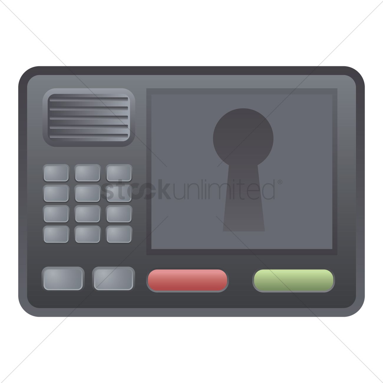 1300x1300 Home Security System Vector Image