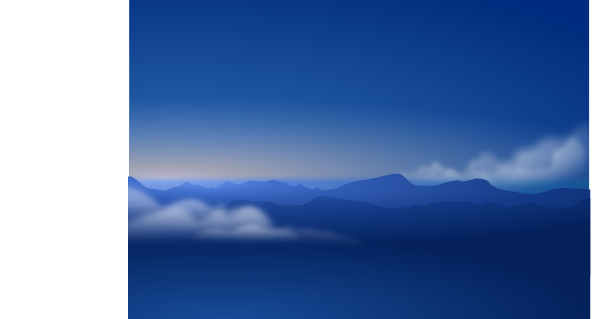 600x319 Andy Blue Horizon Silhouette Clouds Clip Art