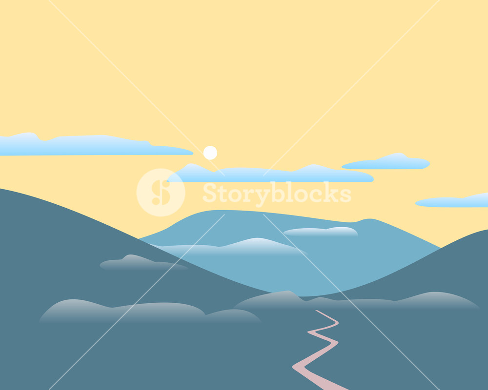 1000x800 Mountains Panorama Landscape Abstract Mounts Silhouette Range