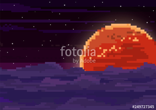 500x353 Vector Retro Futuristic Background Abstract Digital Landscape
