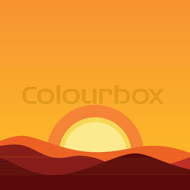 800x800 Cartoon Desert Landscape