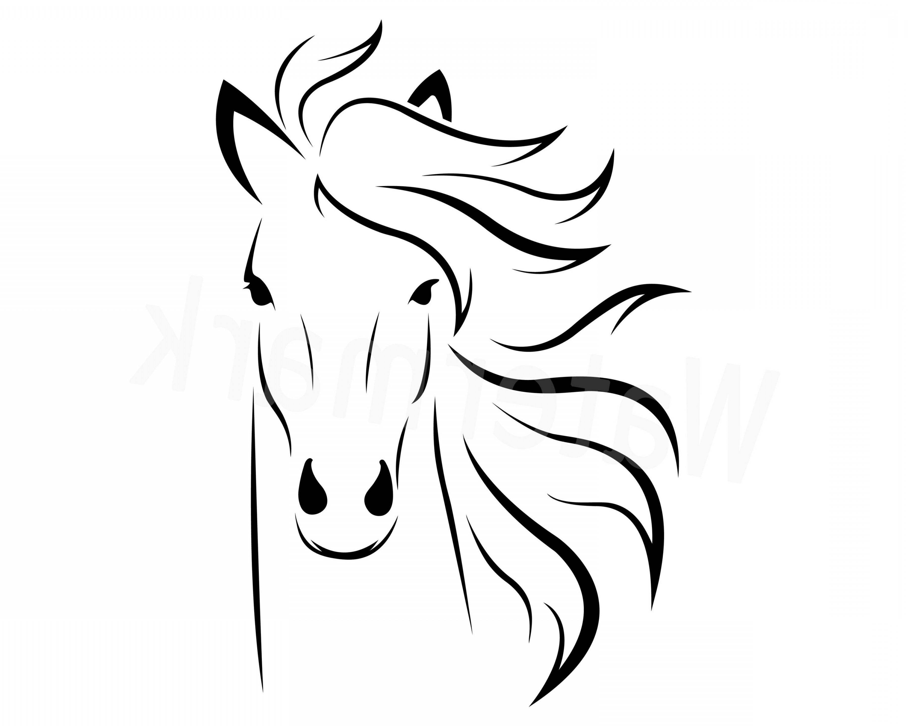 3600x2880 Horse Head Pony Horse Vector Soidergi
