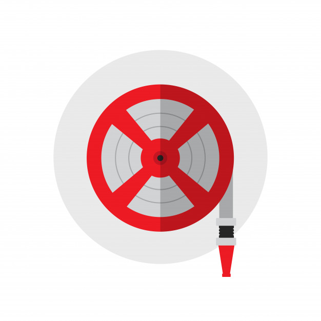 626x626 Fire Station, Fire Hose Reel Icon Single Silhouette Fire