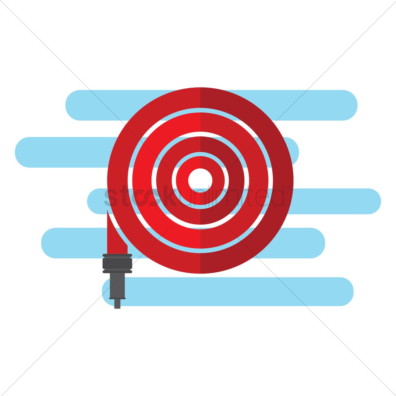 Water Hose Reel Vector Image 1300x1300 Water Hose Reel Vector Image