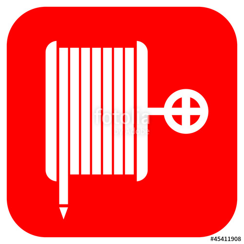 Fire Hose Reel Sign, Vector Illustration Stock Image And Royalty 500x500 Fire Hose Reel Sign, Vector Illustration Stock Image And Royalty