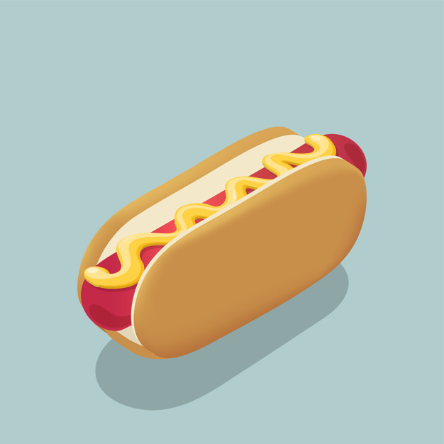 626x626 Hot Dog Vector Free Download