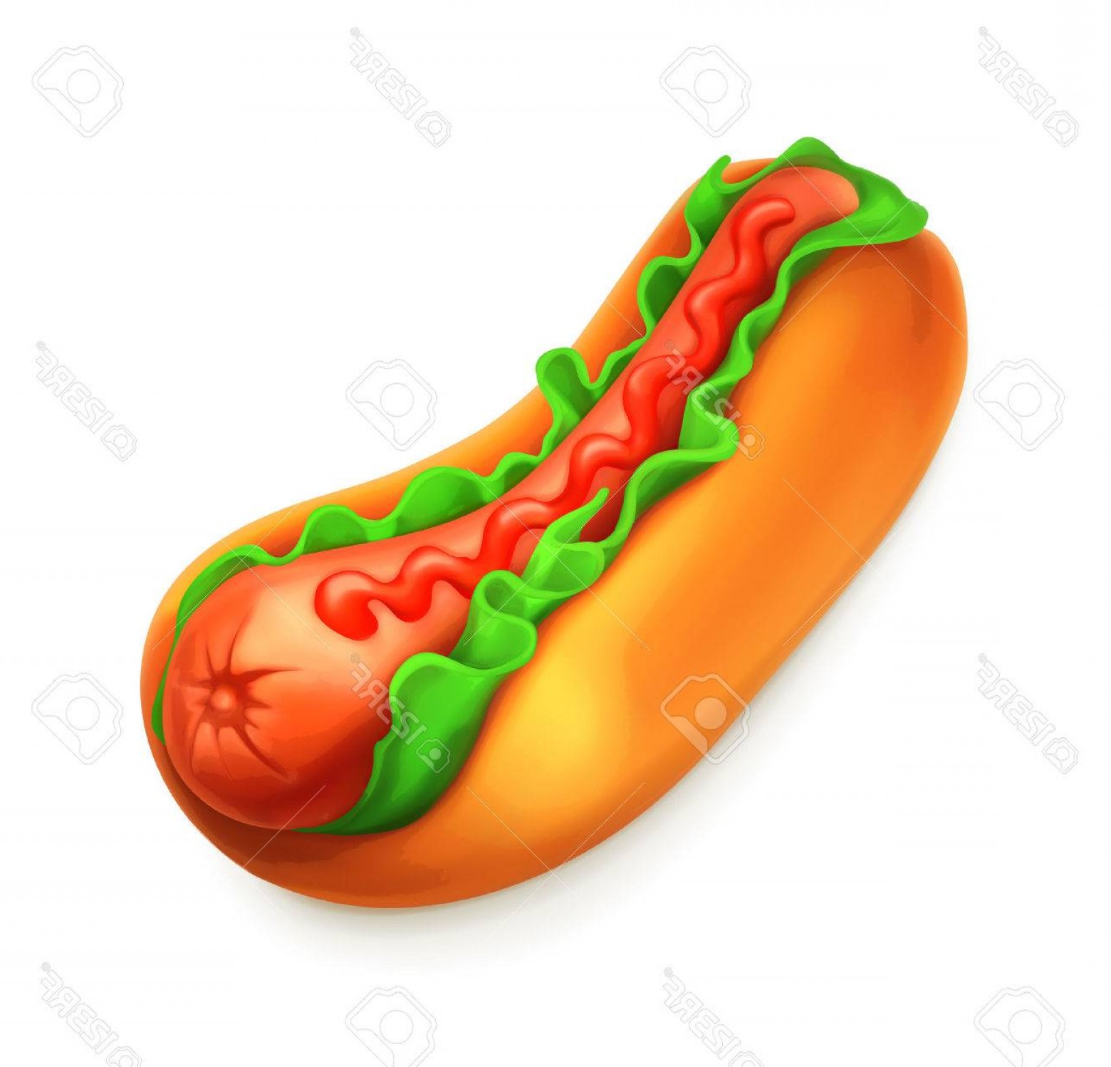 1560x1498 Photostock Vector Hot Dog Vector Icon Handandbeak