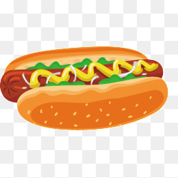260x261 Vector Painted Fast Food Hot Dog, Vector