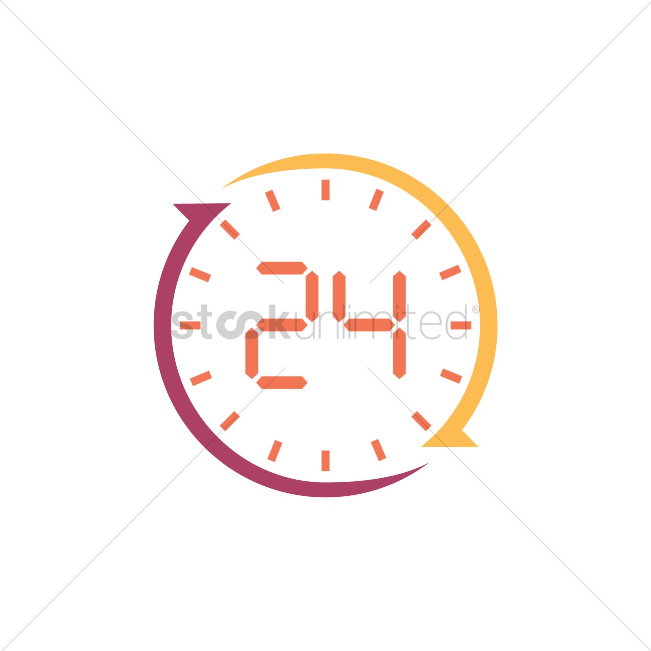 Hours Clock Icon Vector Image 1300x1300 Hours Clock Icon Vector Image