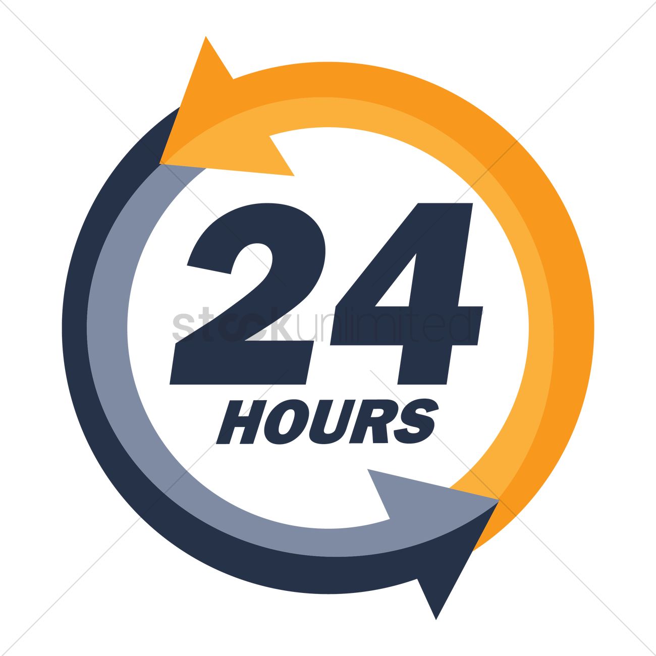 Hours Service Vector Image 1300x1300 Hours Service Vector Image