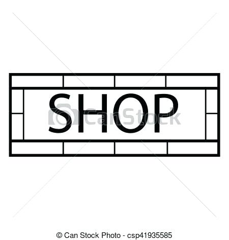 Modern Shop Sign Vector Illustration Signboard Store Template 450x470 Modern Shop Sign Vector Illustration Signboard Store Template