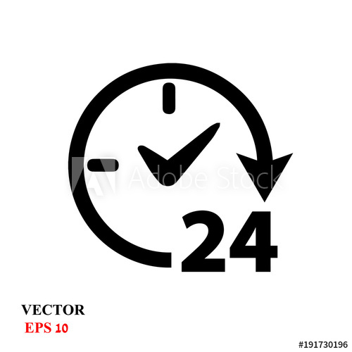 Open Hours Vector Icon 500x500 Open Hours Vector Icon