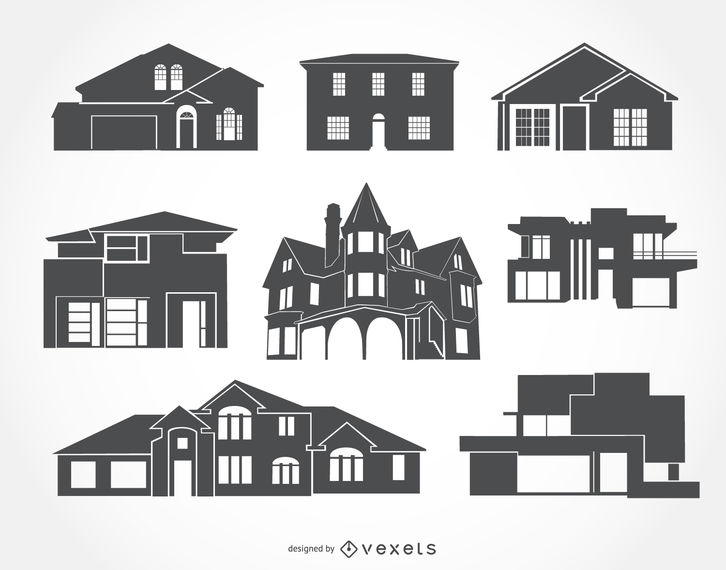 726x570 House Silhouettes Collection