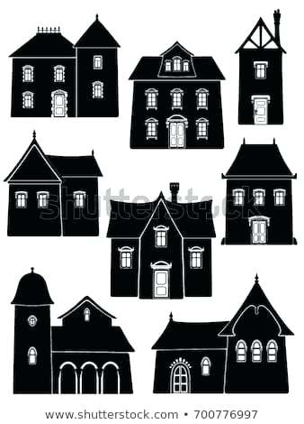 338x470 House Silhouette Vector