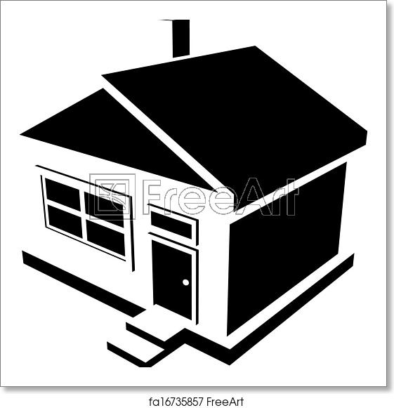 561x581 Free Art Print Of House Silhouette Vector Silhouette Of A House