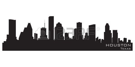 450x225 Stock Vector Art Houston Skyline, Houston Tattoos, Texas Tattoos