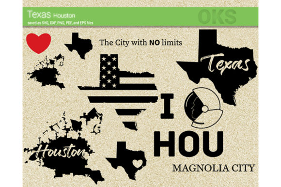 580x386 Texas Houston Vector Graphic