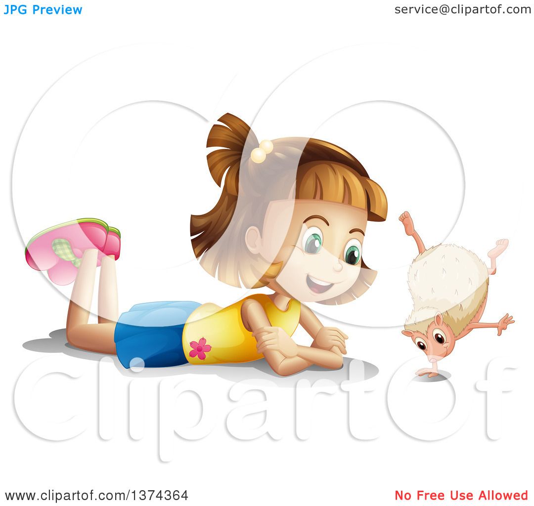 Clipart Of A White Girl Laying On The Floor And Watching Her 1080x1024 Clipart Of A White Girl Laying On The Floor And Watching Her