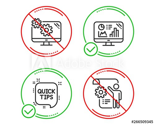 Do Or Stop Analytics Graph, Quick Tips And Settings Icons Simple 500x405 Do Or Stop Analytics Graph, Quick Tips And Settings Icons Simple