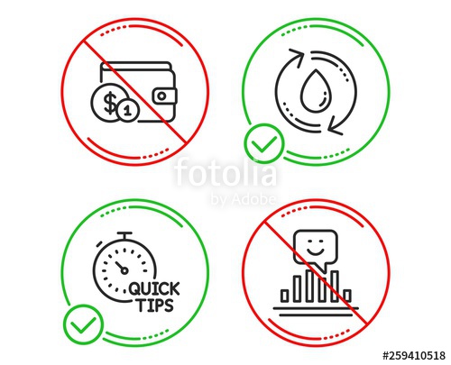 Do Or Stop Buying Accessory, Quick Tips And Refill Water Icons 500x405 Do Or Stop Buying Accessory, Quick Tips And Refill Water Icons