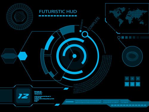 500x375 Futuristic Hud Interface Tech Background Vector Storm Fest