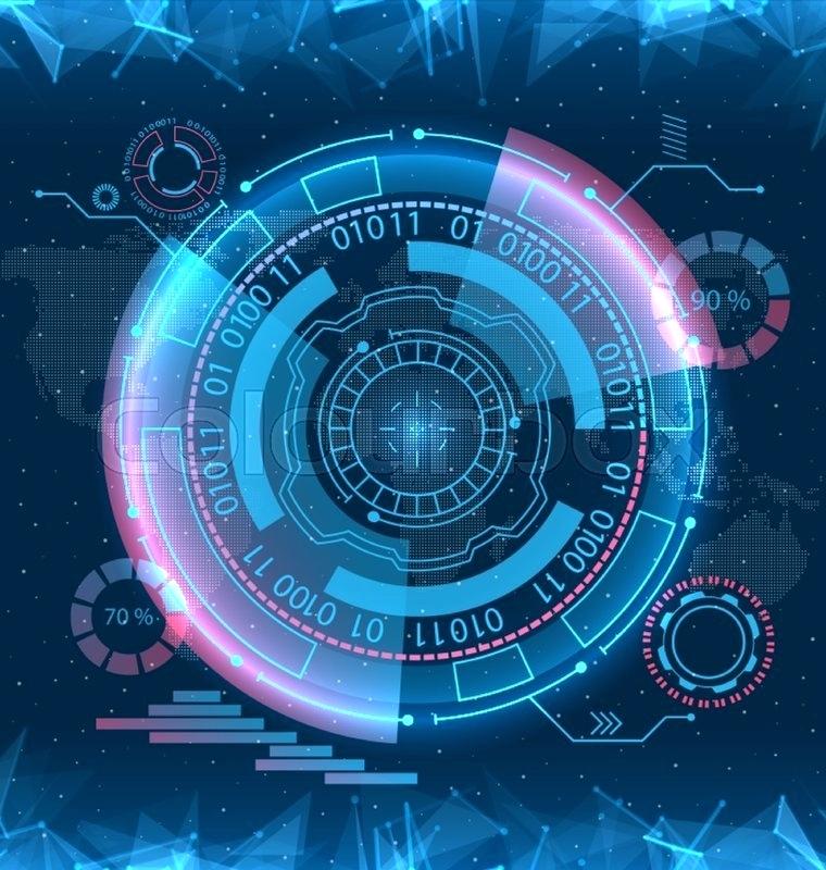 760x800 Futuristic Interface Design Stock Vector Futuristic Interface